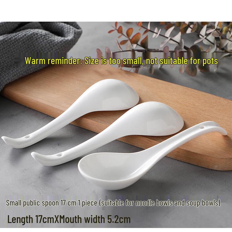 Extra Large Ceramic Soup Spoon