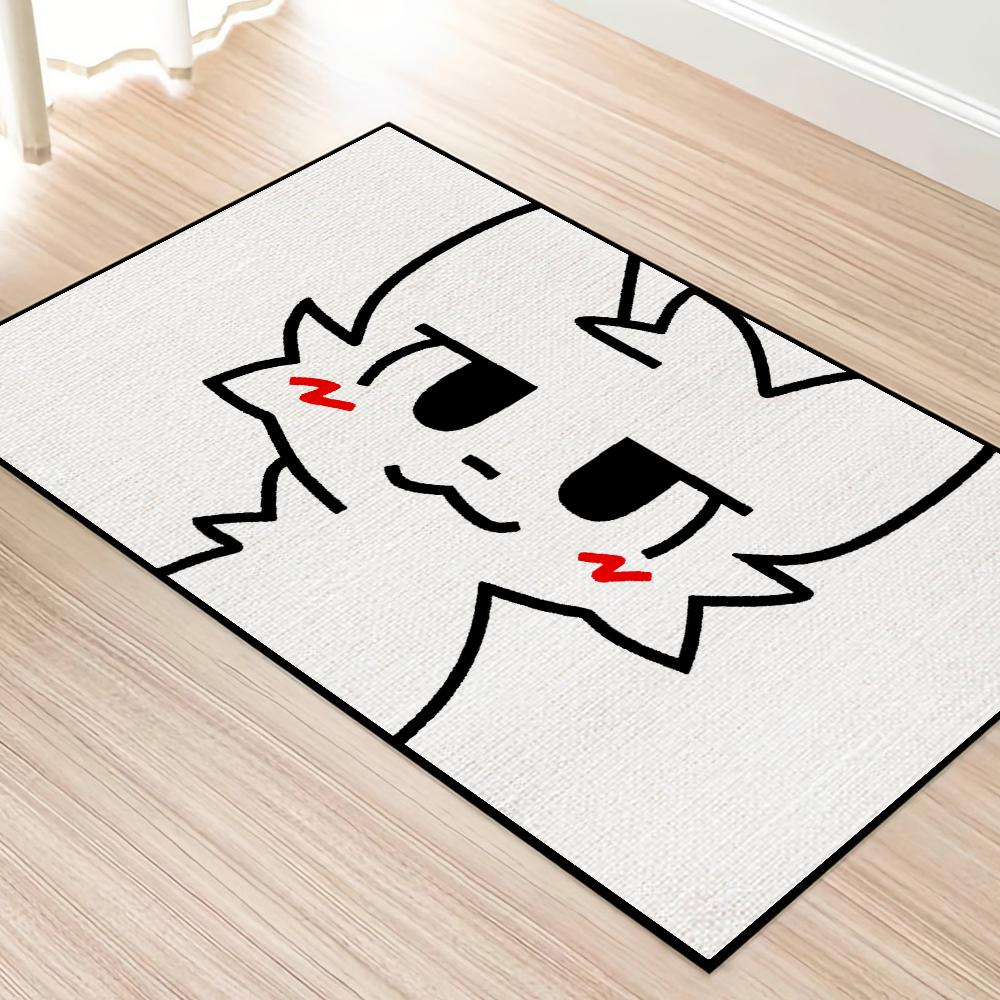 

kawaii Door Cat Mat Cute For Bedroom Silly Decoration Boykisser Kitchen Bath Carpet House Super Absorbent Rug Foot Non-slip SJR40x60CM
