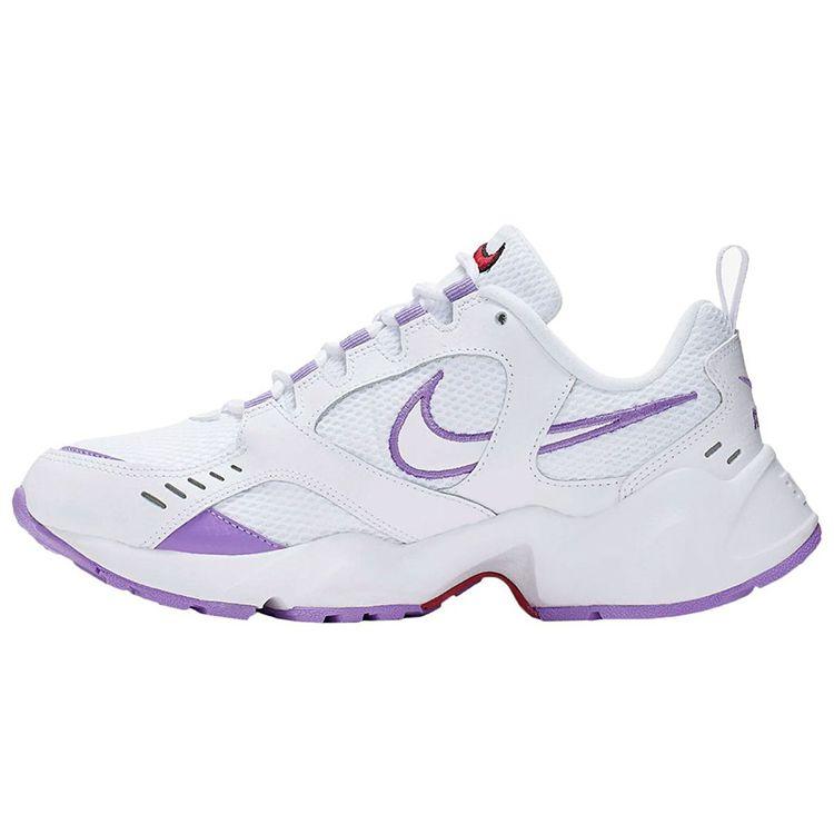 Nike Air Heights Comfortable Shock Absorption Slip Resistant Lightweight Low Top Casual Shoes Women Casual Shoes White Purple CI0603-100