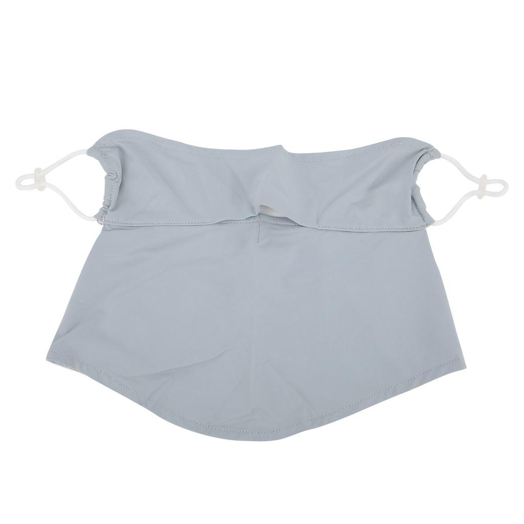 Golf Isilke UV-skydd Halvscarf Huvudbonad Andningsbar Ansiktsskydd för UtomhussporterGrå