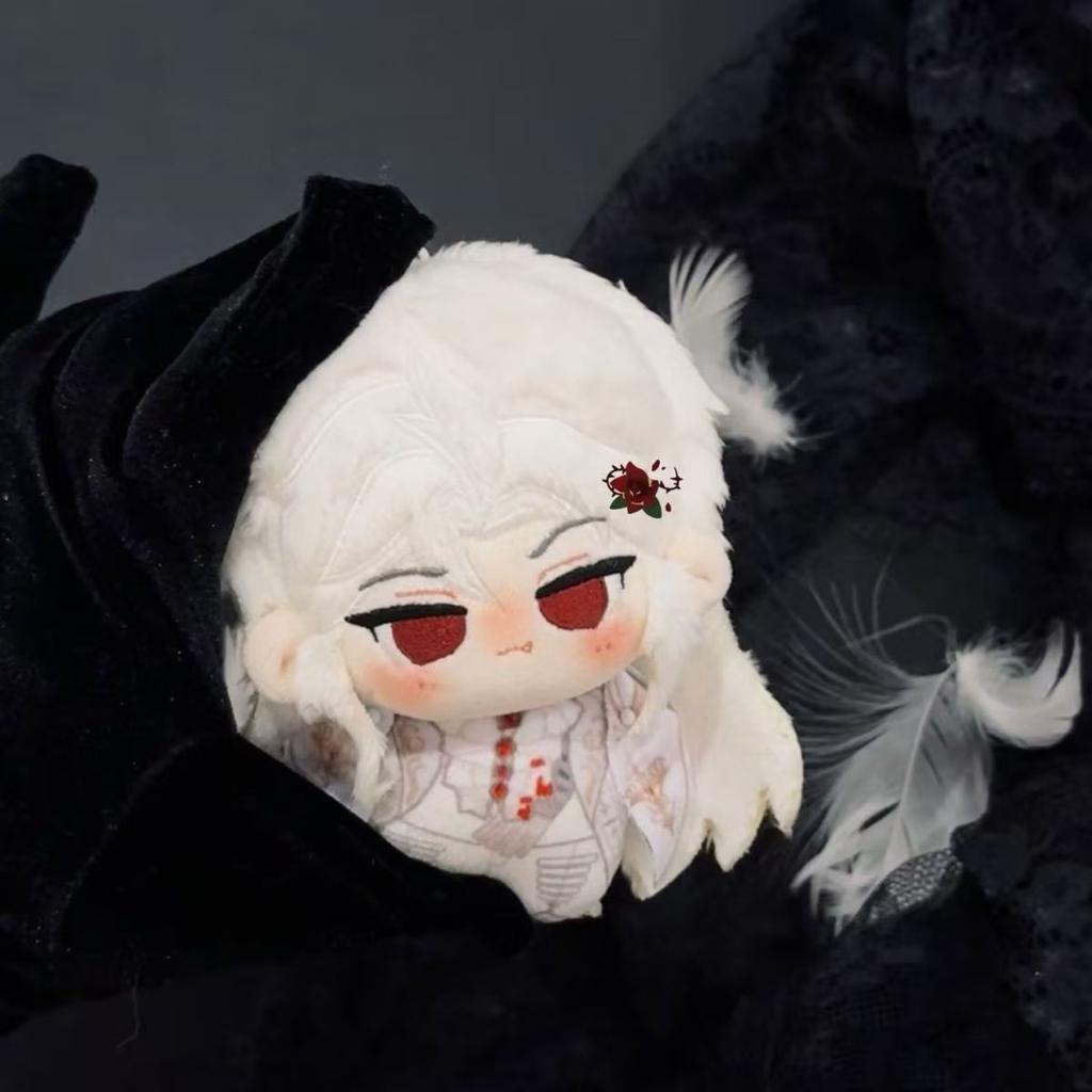 Anime 10Cm Silver Wing Cartoon Doll Stuffed Keychain Anime Love And Deepspace Sylus Cosplay Backpack Plushes Adorn Xmas Gift