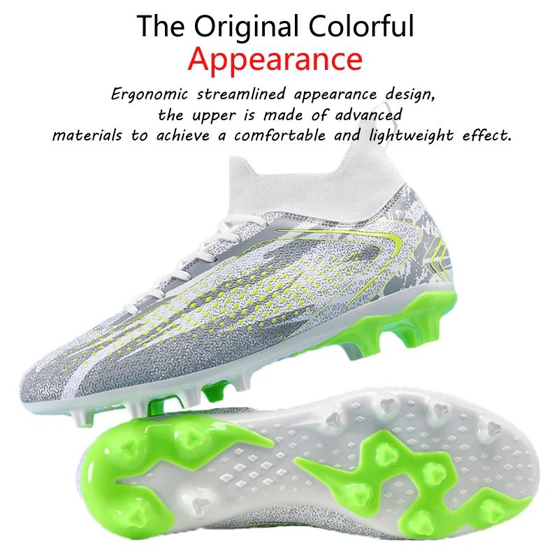 Men's Soccer Shoes FG/TF Football Boots Professional Football Field Shoes Anti-slip Training Sport Cleats Outdoor Grass Shoes
