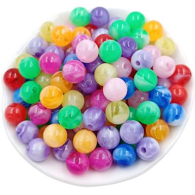 Home Party Supplies 8mm Runde Perlen Kreative Mode 30Pcs Flockige Wolke DIY Schmuck Zubehör Armband Ohrring Acryl