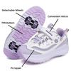 Roller Skate Shoes with Wheels Children's Deformation Shoes 4 Wheels Racing Roller Skates Dual-use Sneaker for Boys and Girls