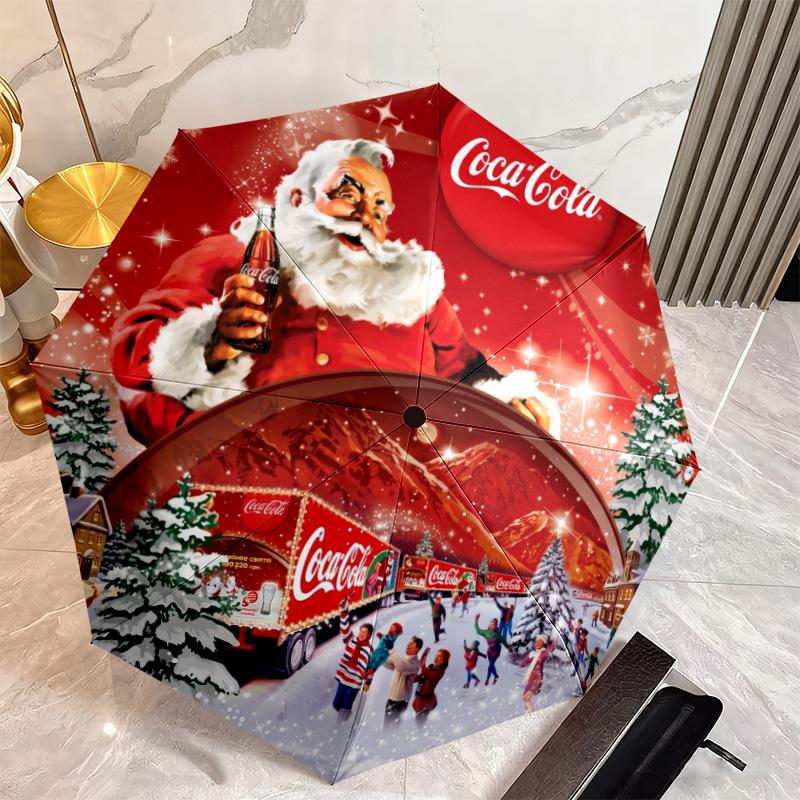 Christmas Gift Halloween Theme Bear Truck Coca Cola umbrella is suitable for all seasons, including home travel and outdoor activities Y15
