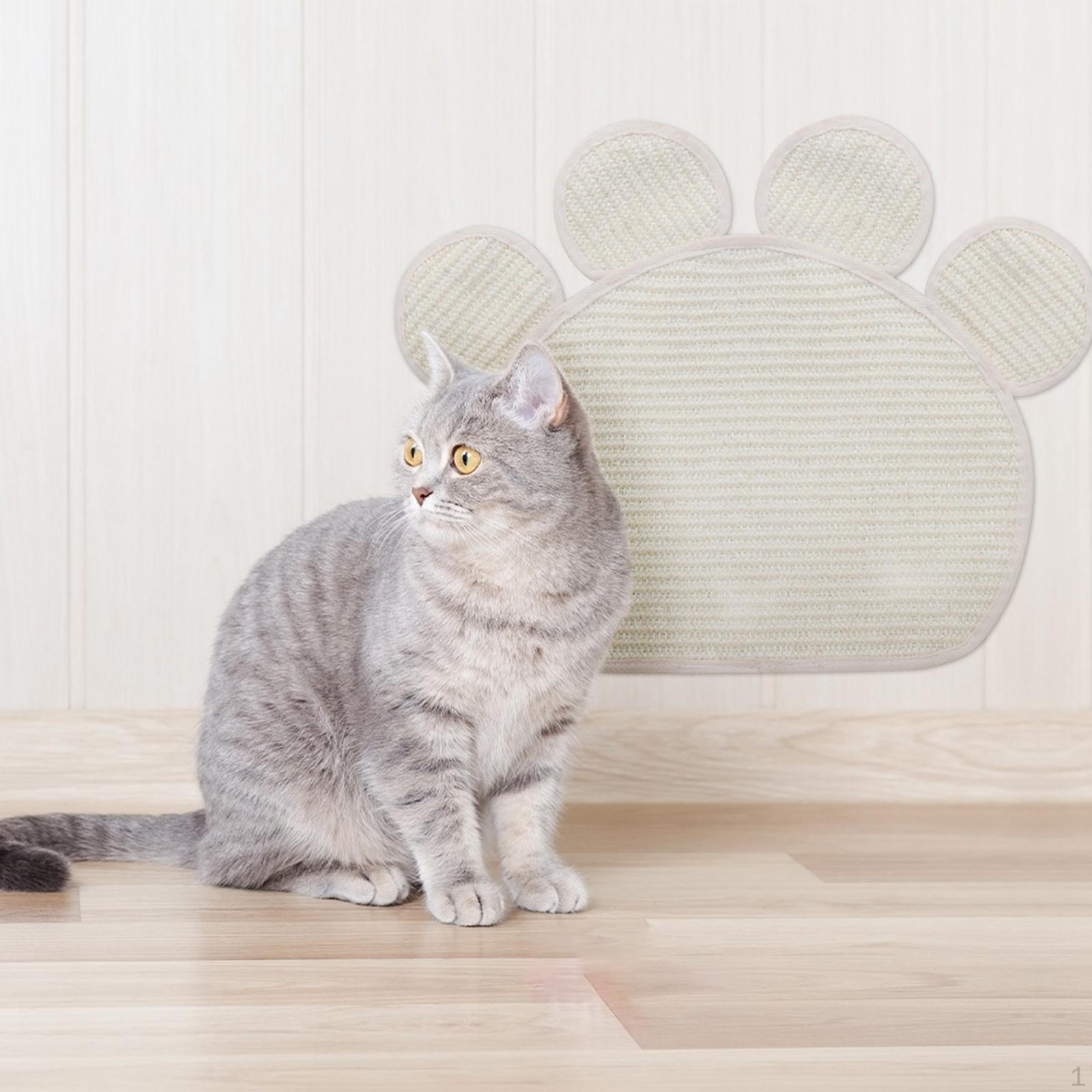 Cat Scratcher Mat Claws Sisal Fabric Kitty Scratching Pad Furniture Protector Scratch Rug for
