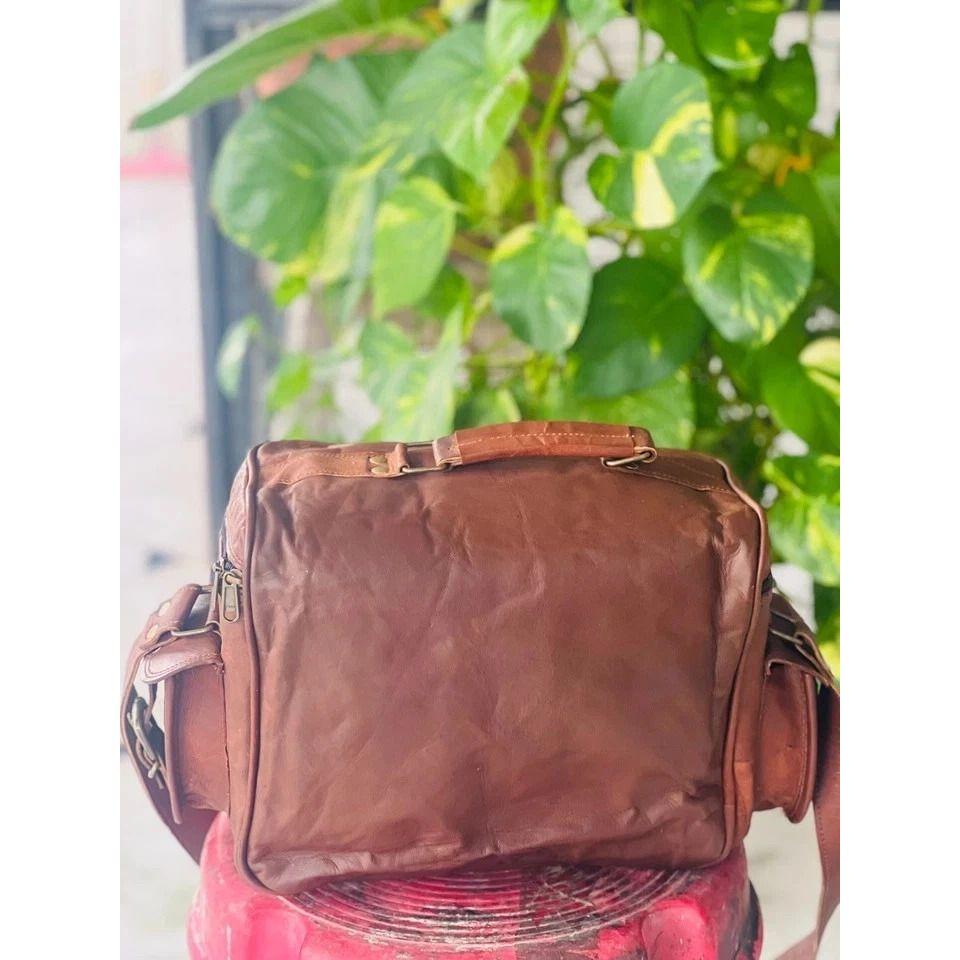 Goat Leather Warranty Bag Camera Classic Bag Padded Satchel Bag