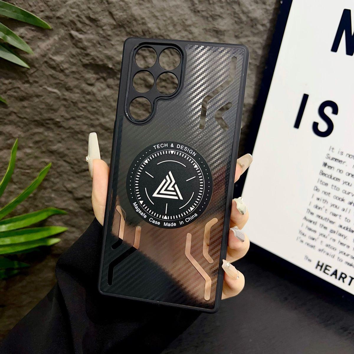 Чехол для ZTE nubia Red Magic 11S Pro Охлаждающий Матовый Жесткий ПК+ТПУ Магнитная Защитная Задняя Крышка Для RedMagic 11 Pro+ Стильный Корпус ZTE nubia Red Magic 11S Pro чёрный