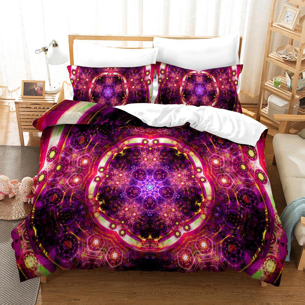 3D Digital Printing Quilt Set Three-Piece Cartoon Animation Game