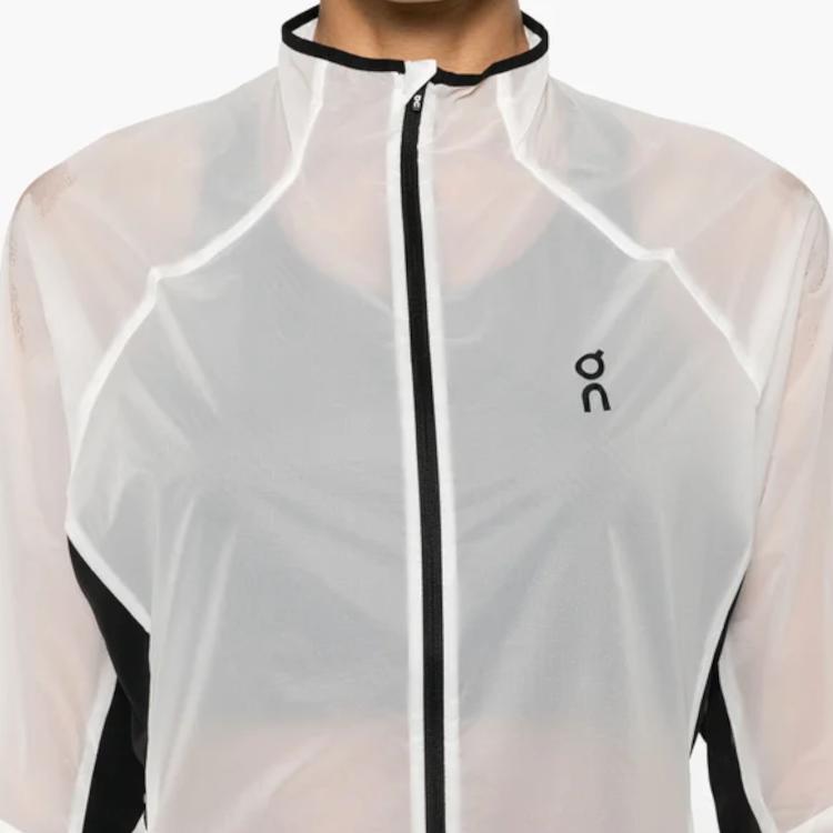 On Running Zero Breathable Waterproof Zip-Up Long Sleeve Jacket Women jackets White 1WE10200864
