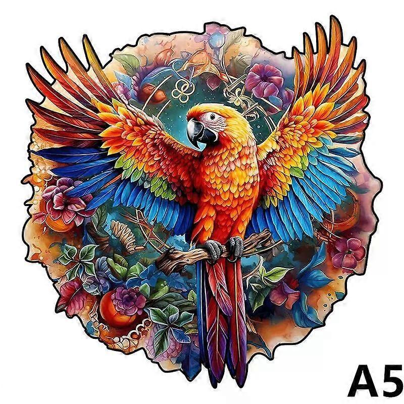 (TT-NIAO-27-A5) 3D Wooden Animal Jigsaw Puzzle, Unisex, 12+ Age, CE Certified, Linden Wood, 50/150 Pieces, With Exquisite Box and Reference Drawing