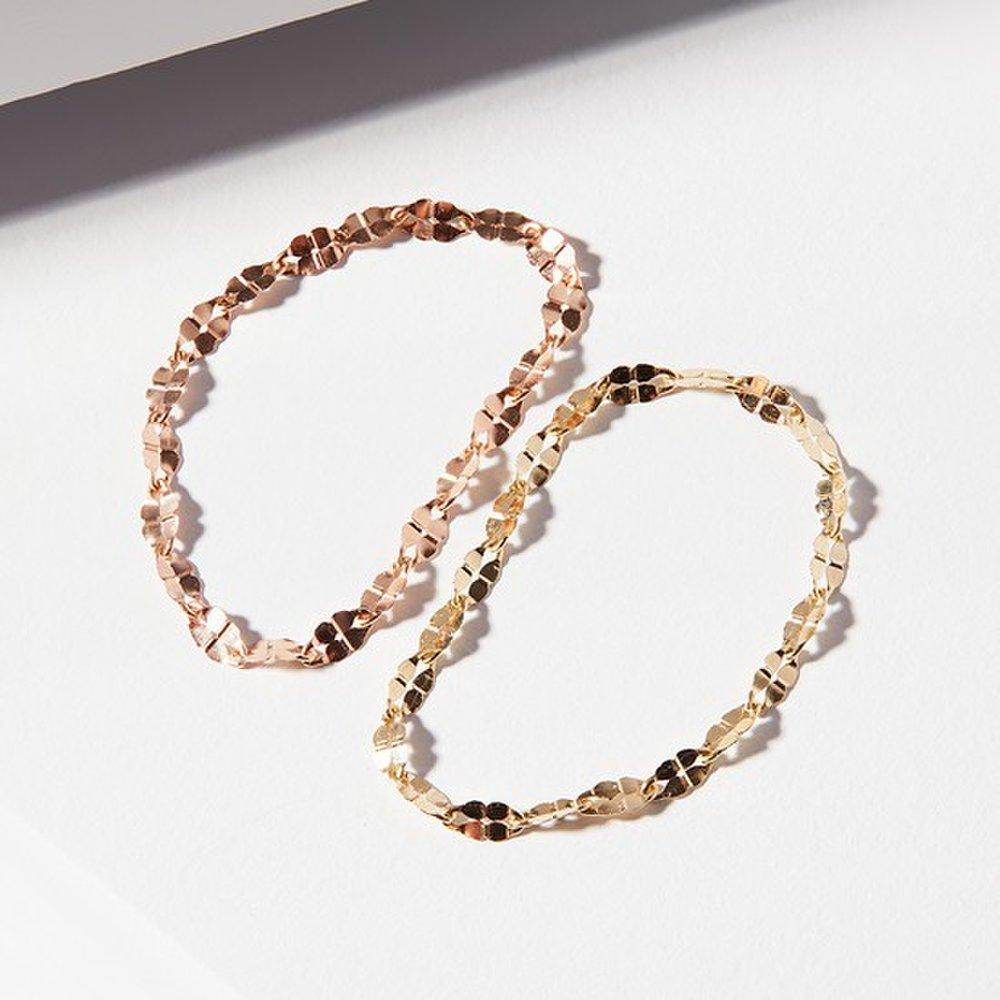 14K 18K Lucky Four-Leaf Clover Chain Gold Ring