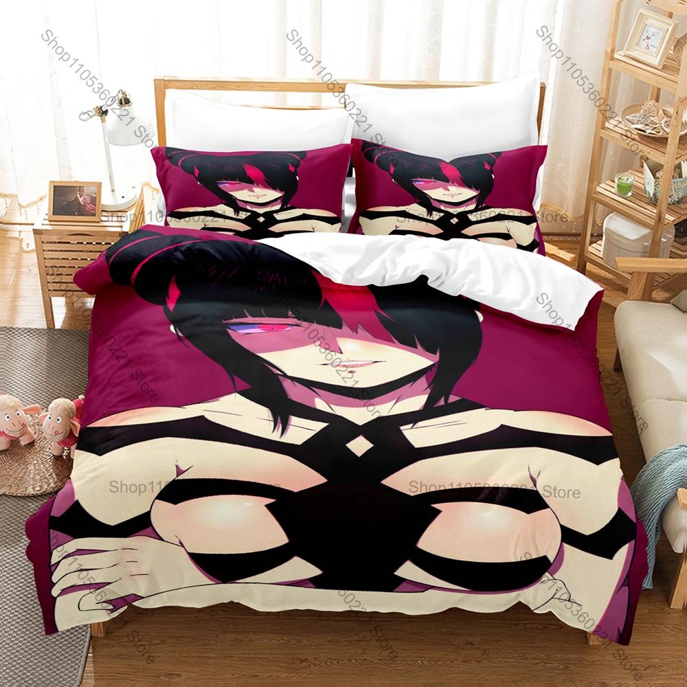 Personality Juri Han Bedding Set New Duvet Cover Pillowcase Street Fighter Game Anime Style Soft Bed Set Twin Full Queen King