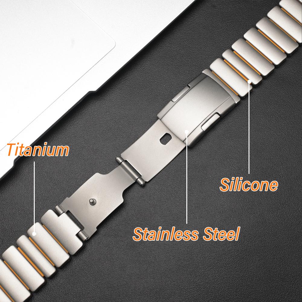 Titanium 26mm Quick Fit Band for Garmin Watch Fenix 8 7X Pro Tactix 7 EPIX Pro 51mm Enduro 3 2X Instinct 3 2X 50mm Metal Strap