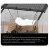 Elevated Reptiles Bedding ABS Climbing Perch With Powerful Suction Cups Lizards Lounger Hammock For Vivarium Decoration