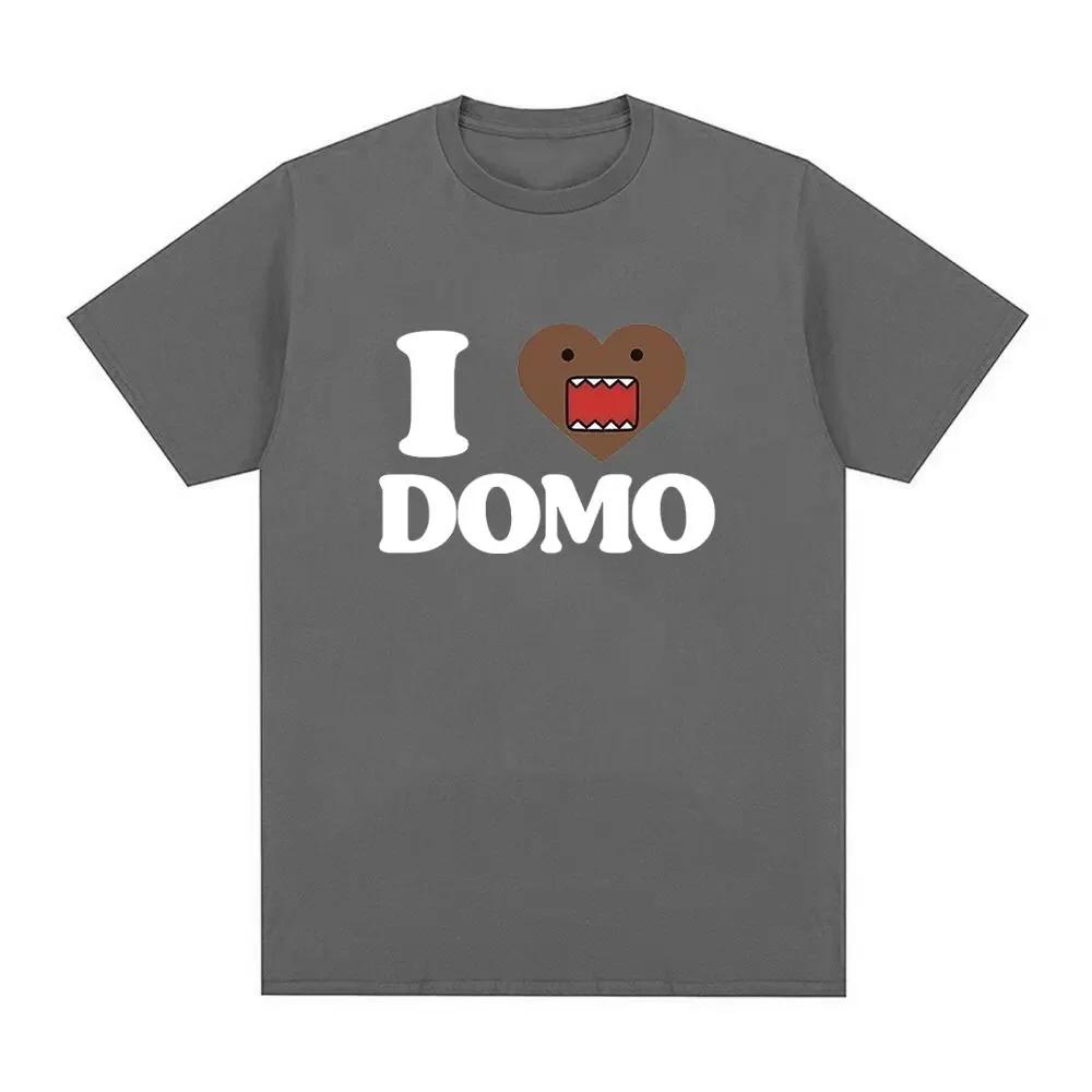 I Love Domo Kun Fun T-shirt Women's Casual Tshirt Retro Short Sleeved Oversized Tshirt Street Wear Streetwear Women T Shirts