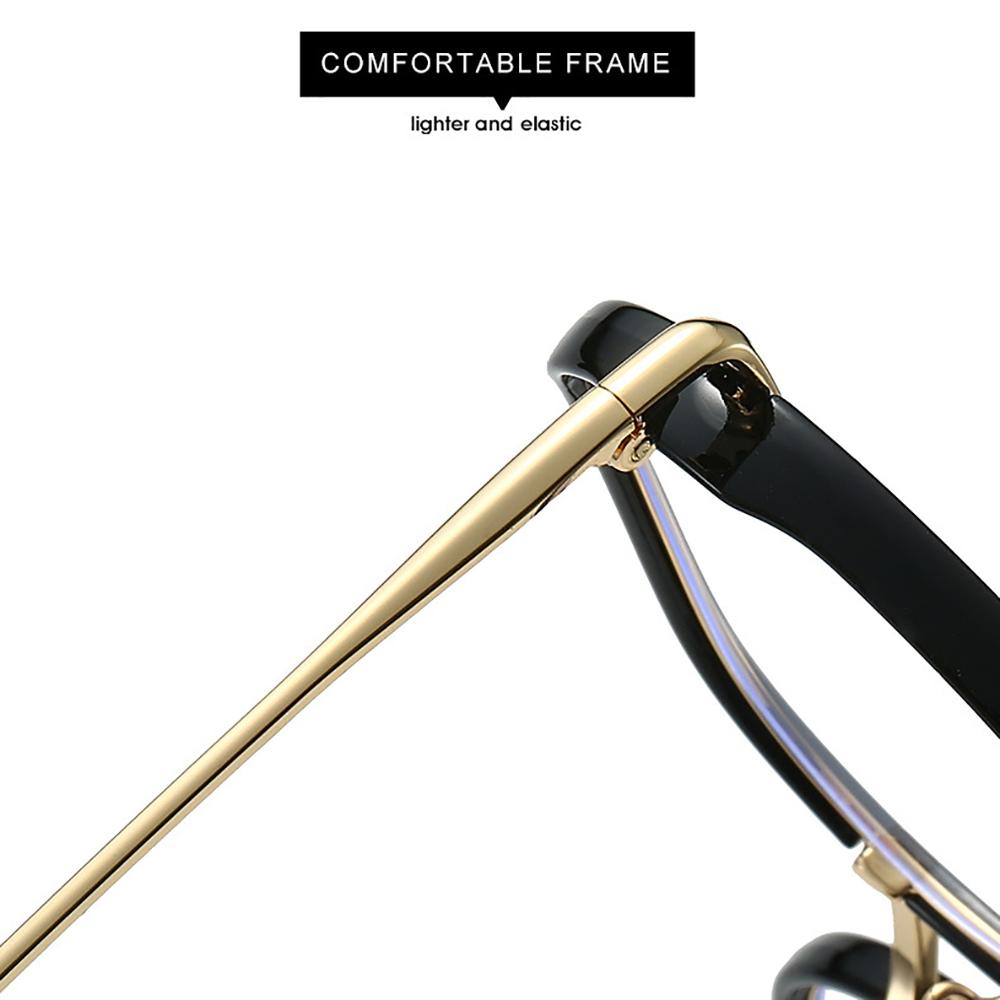 Glasses Polygon Frames Eyewear Transparent Blue Light Glasses For Men Digital Devices Women