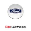 BQYI9 Ford 5.6cm 6cm 6.5cm For Focus MK2 MK3 Mondeo Car Exterior Decorative Accessories Wheel Hub Center Cap Stickers Accessories