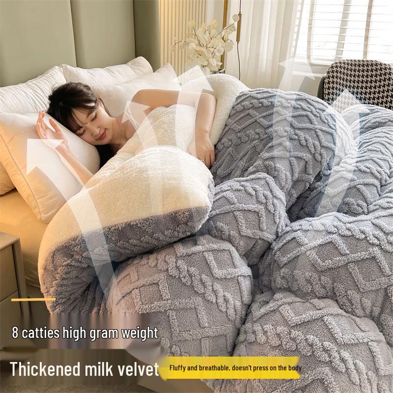 NanJiren Lamb Fleece Fiber Quilt