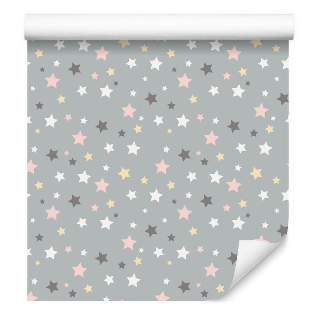 Multicolored Stars Wallpaper for Living Room and Bedroom 50x1000
