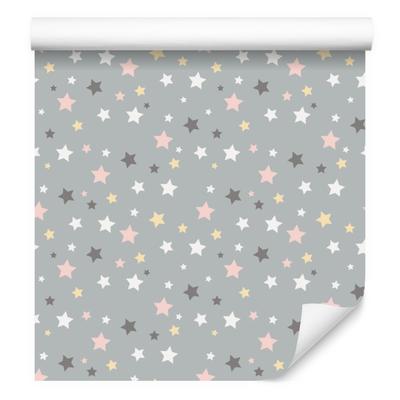 Multicolored Stars Wallpaper for Living Room and Bedroom 50x1000
