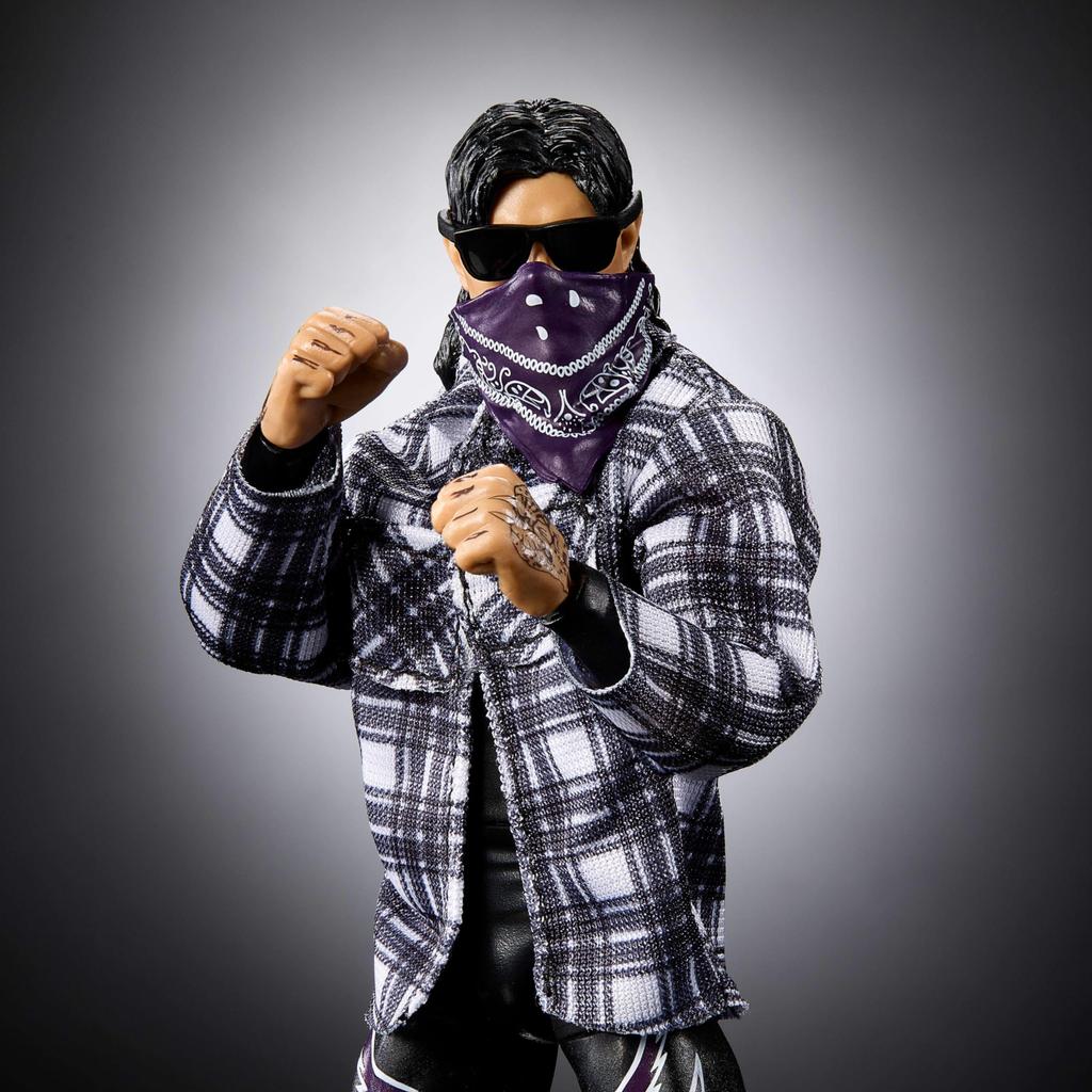 Mattel WWE Elite Action Figure Series Dominik Mysterio Collectible with 25 Articulated Points Interchangeable Hands & Accessory, #109 6-Inch &