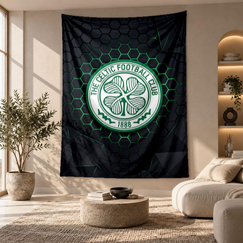 Dekoratives Wandbehang, Celtic FC Aufdruck Wandkunst, Leichte Wanddekoration Für Schlafzimmer Hintergrund