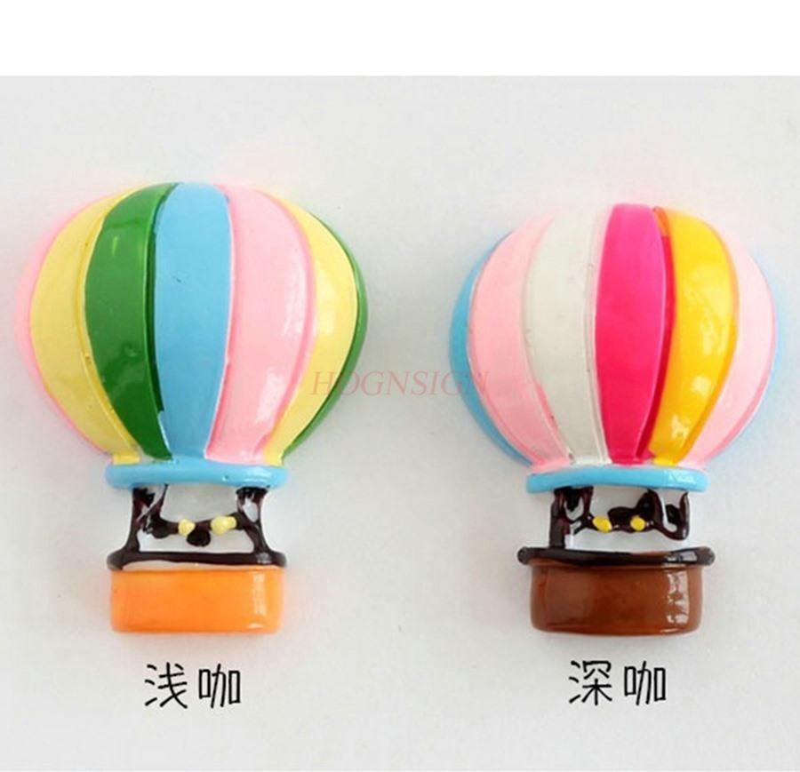 2pcs Cartoon Cute Creative Rainbow Hot Air Balloon Push Pin Soft Wooden Board Photo Wall Button