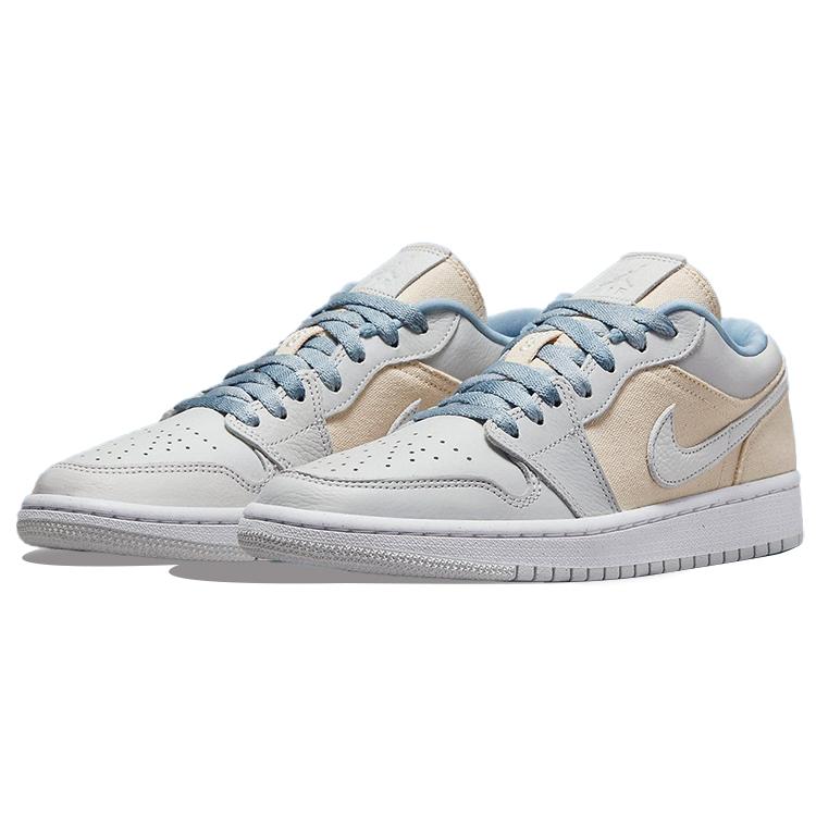 New JORDAN 1 Low Se Canvas Iris Whisper Sail Women's DQ4151-500