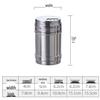 Non-Magnetic Stainless Steel Kitchen Shaker: Salt, Pepper, Cumin, BBQ Seasoning, Toothpick Holder