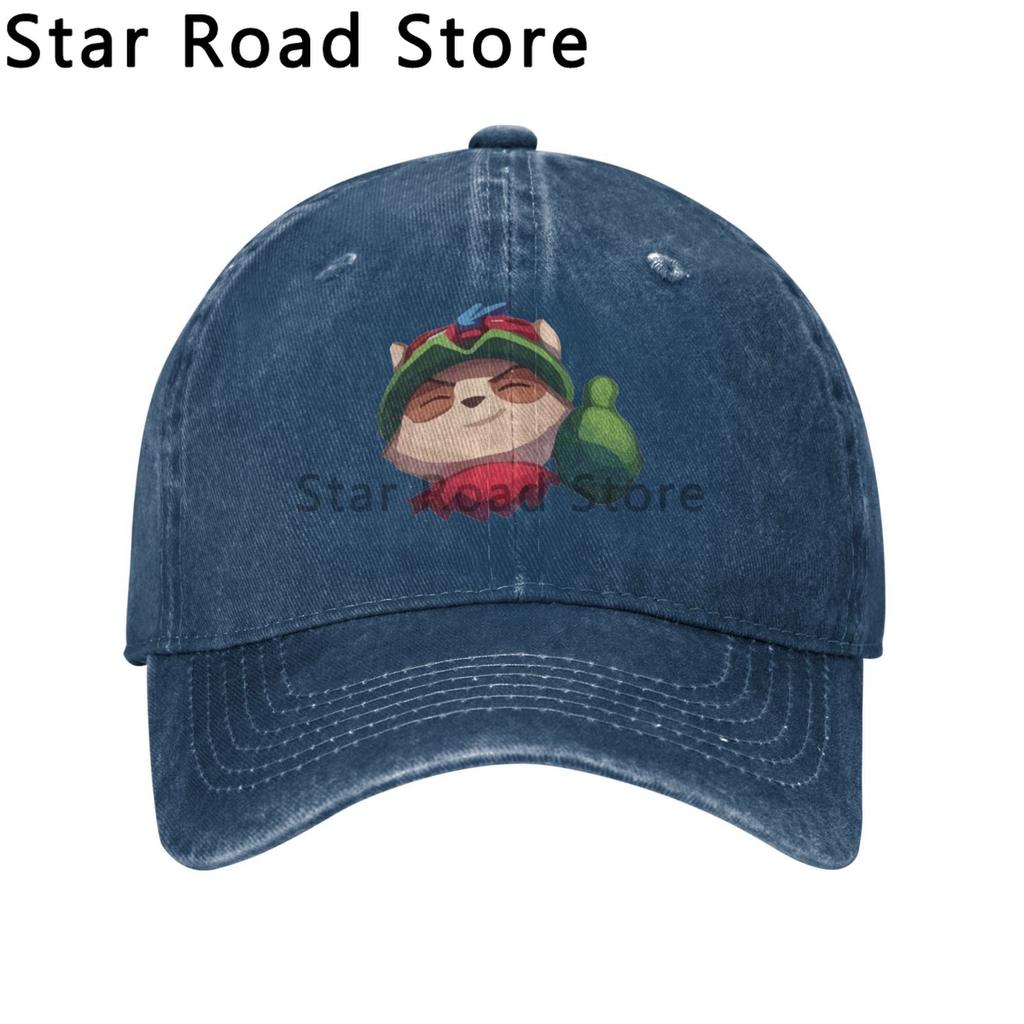 Funny Teemo Print logo Unisex Baseball Caps Peaked Cap League of Legends Game Sun Shade Hats for Unisex Women