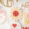 Biscuit Moulds Easy to Use Biscuit Stamps Mothers' Day Theme Plastic Material