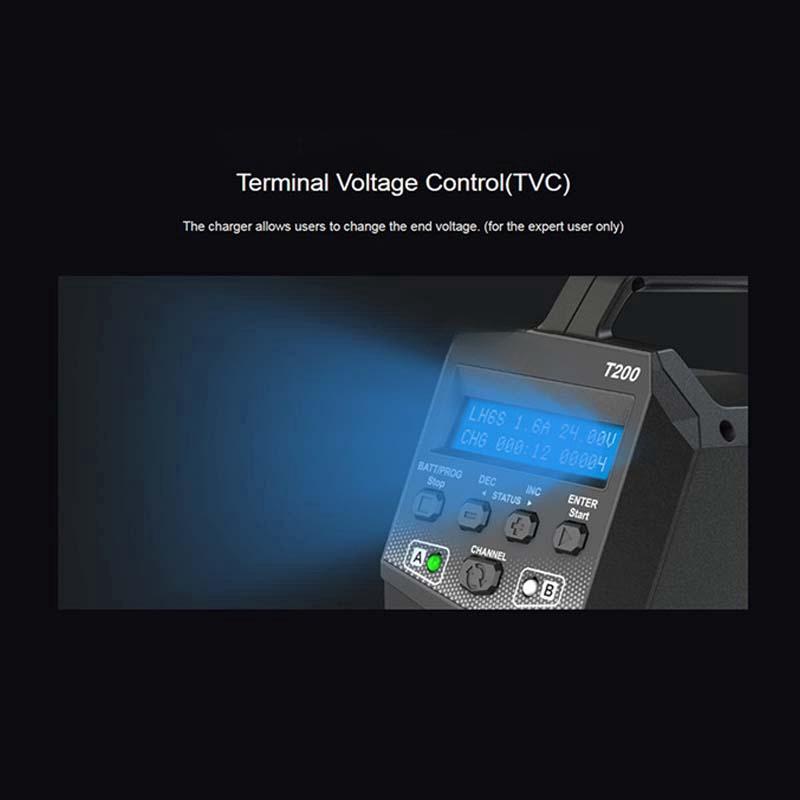 New High Quality SKYRC T200 2X100W 12A AC/DC DUAL Battery Balance Charger for 1-6S Lipo/LiHV/LiFe/LiIon Battery Replacement Parts