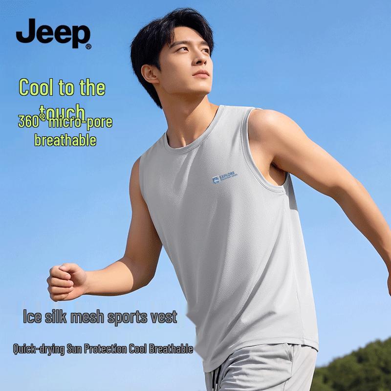 JEEP Men s Summer Quick-Dry Sun Protection Vest 4XL