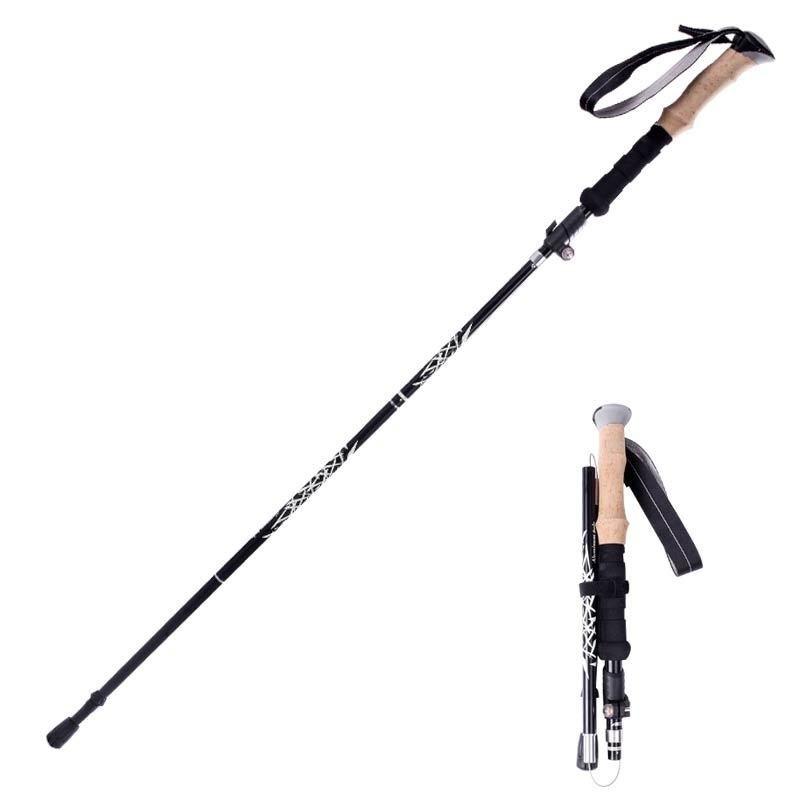 

240019 Трекинговые палки Складная телескопическая трость из алюминиевого сплава Кемпинговые трости для пешего туризма
