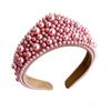 Luxurious Pearl Headbands Vintage Sponge Hair Hoop Crystal Hairbands Rhinestone Tiara  Party