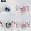 Adorable Children's Bowknot Crossbody Bag Fashionable Floral Design For Girls