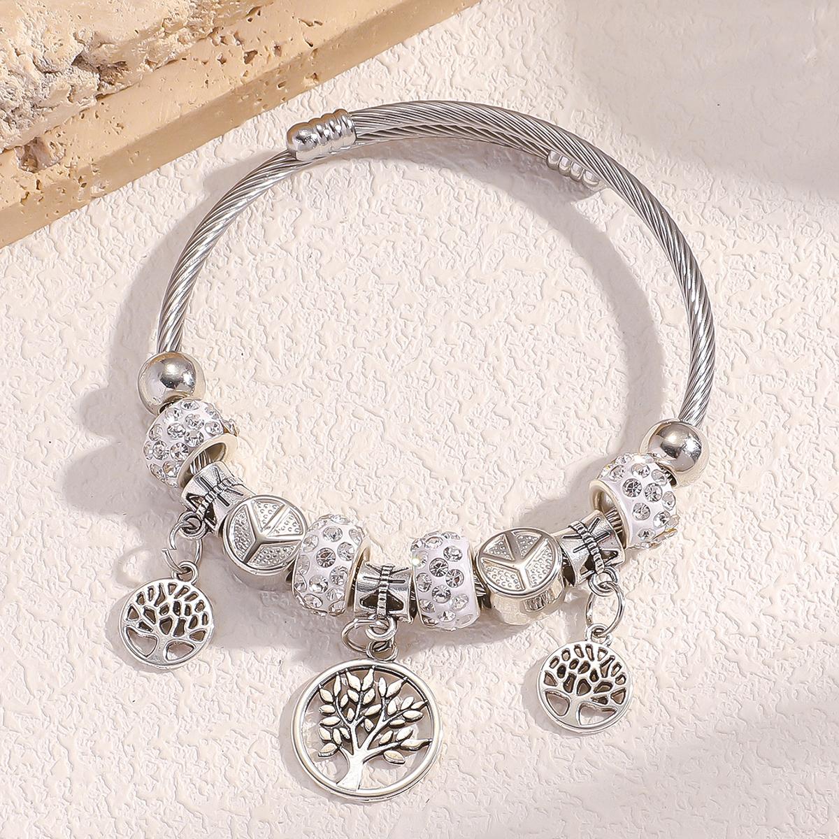 

1Pcs Minimalist And Atmospheric Oil Dripping Rose Heart Bead Bracelet Fashionable Oil Painting Swan Lantern Bead Bracelets7633