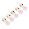 5pcs Cuticle Scissors Cover Protector Cat Paw Shape Silicone Cuticle Trimmer Protective Sleeve for Nail and Toenails