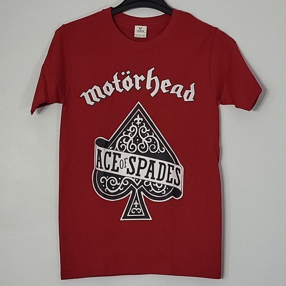 MOTORHEAD Ace Of Spades S SMALL T-Shirt Black Mens Band Logo Unisex T-Shirt XXXL