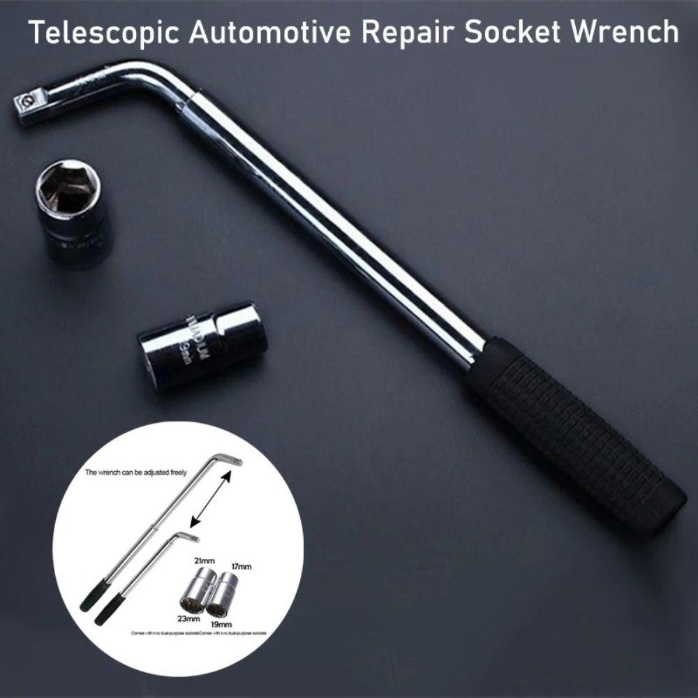 With Double Ended Sockets Nut Adjustable Ratchet Spanner  For Car Truck Van Repair