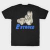Men Black Print T-shirt Two Stroke No-Cut Transfer Paper Print Cotton Tshirt