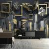 Modern Wallpaper Abstract Tropical Plants Mural 3d Stereo Geometric Fresco Living Room Tv Background Wall Mural