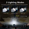 Bicycle Light With Horn 120 DB Waterproof 3 Modes Bicycle Front Light Horn  Outdoor USB Rechargeable MTB Cycling Bike Bell