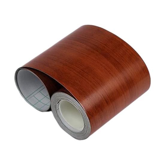 32.8FT Wood Grain Wallpaper Border Peel And Stick PVC Border Wall Decor Removable Waterproof Bathroom Mirror Frame Sticker for Bathroom Kitchen