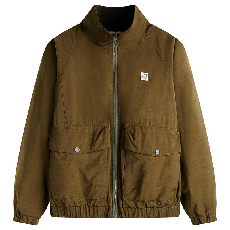 

NVG·YOUNG Men s Autumn/Winter Fleece-Lined Loose Lapel Jacket