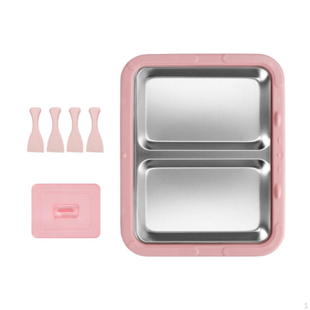 Ice Cream Maker Yogurt Rolls Tray Homemade Easy to Clean Fun Parent Child Activities DIY Versatile