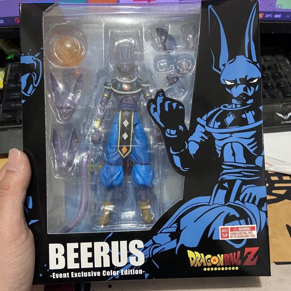 New Hot Anime Figure Shf Z Beerus Super God Of Destruction Action Figures Pvc Collection Model Toy For Children Gift