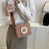 Straw-woven Flower Vacation Bag New Style Beach Fashion Crossbody Bag Small Fresh and Fashionable Bag