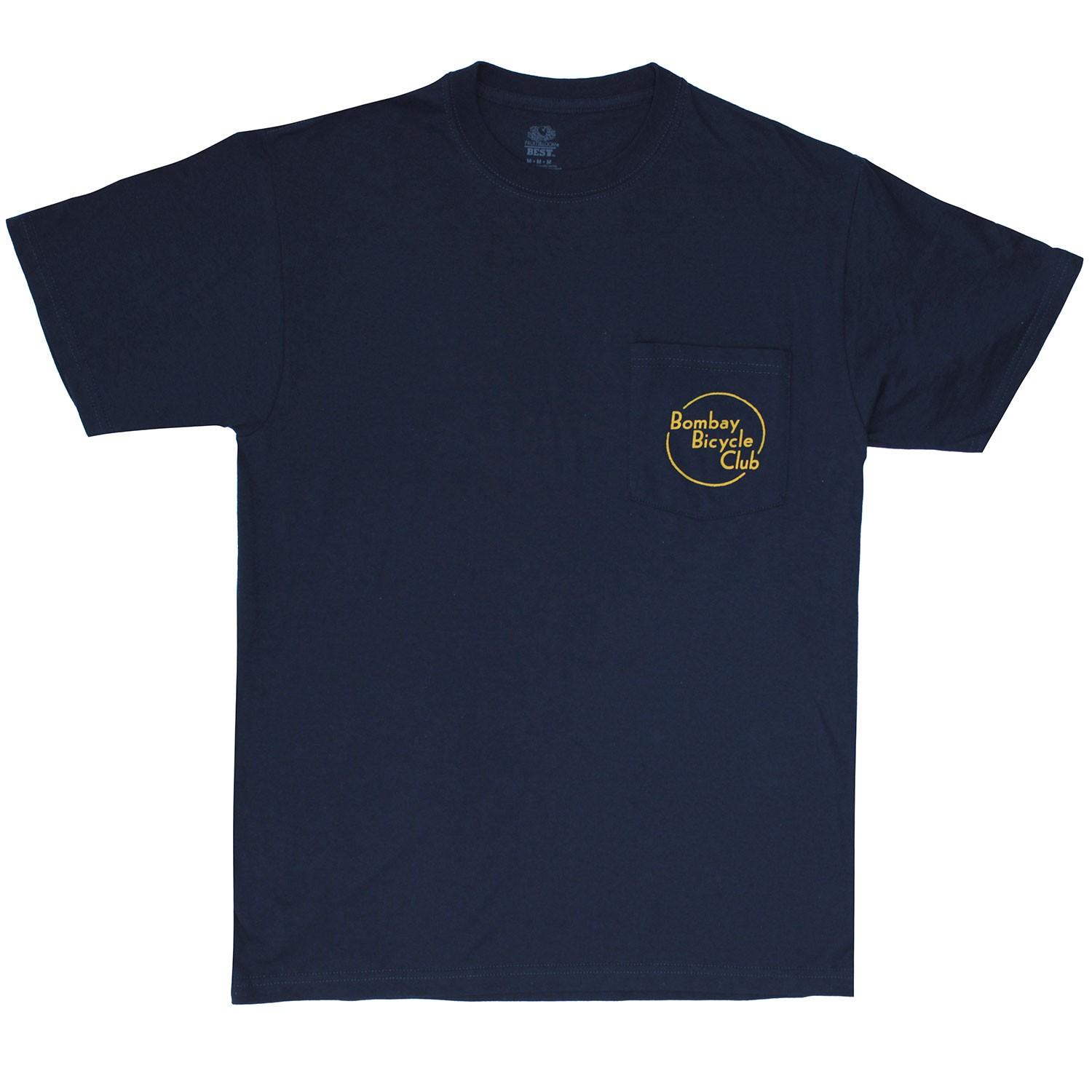 Men s Bombay Bicycle Club 2014 Tour Slim Fit T-shirt Small Navy M